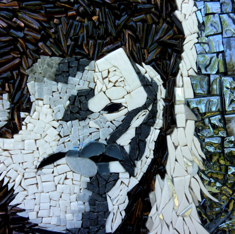 Mosaïque La Bergère : La tête